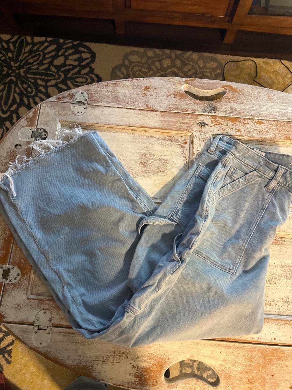 American Eagle super high rise baggy wide leg